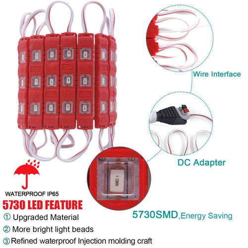 5730 SMD 3 LEDs Module Injection Light Store Front Window Sign Lamp+Remote+Power - Picture 10 of 52
