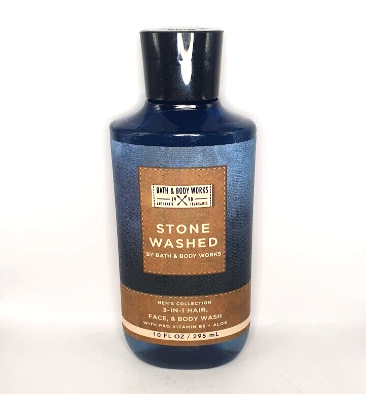 BATH AND BODY WORKS STONE WASHED 3-IN-1 HAIR, FACE & WASH FOR MEN