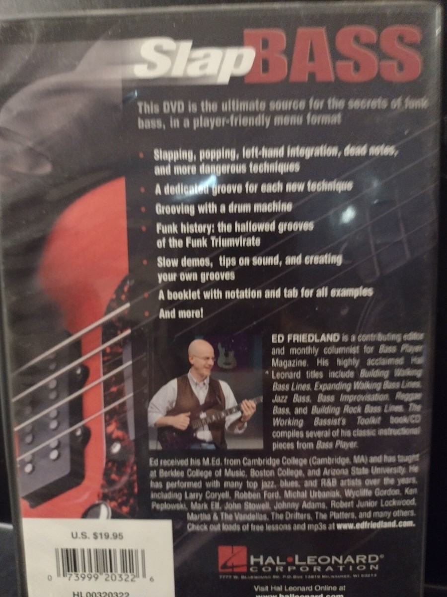 Slap Bass: The Ultimate Guide, Good DVD, Ed Friedland 73999203226