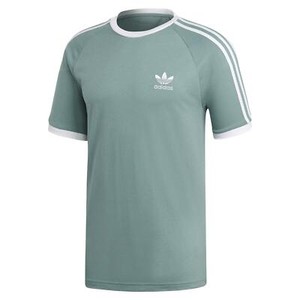 adidas 3 stripe t shirt green