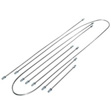 Volkswagen Beetle Steel Brake Line Kit 6 Piece Set 1956-66 Type 1 Bug Volkswagen Beetle Steel Brake Line Kit 6 Piece Set 1956-66 Type 1 Bug