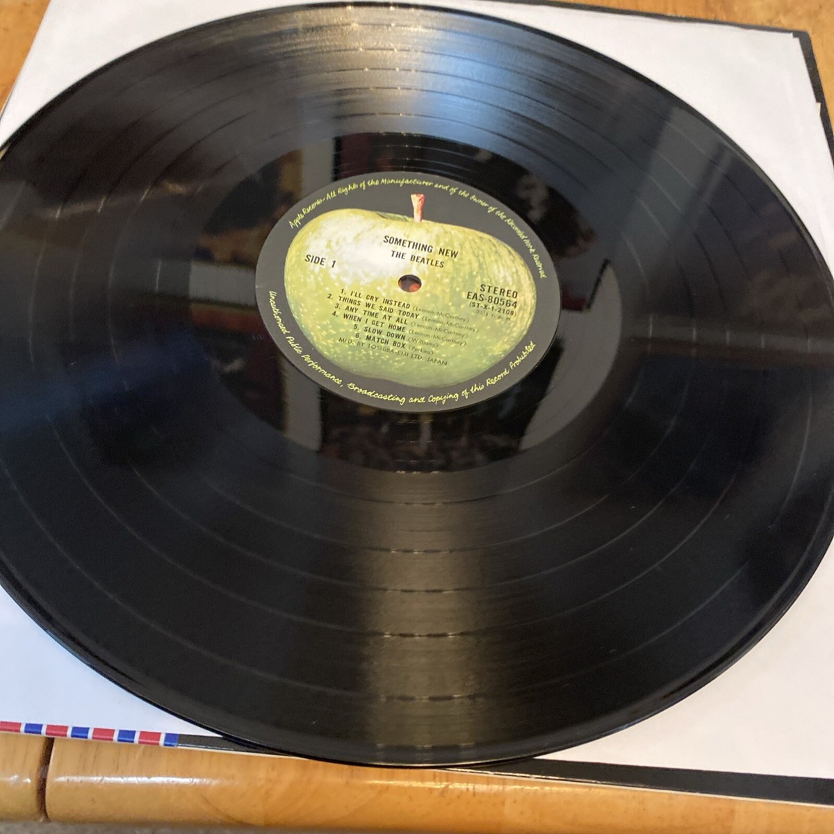 The Beatles Something New Japanese Import Vinyl LP Complete W&frasl; Obi