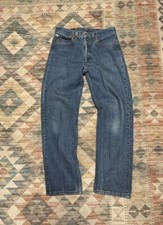 Vintage Levi  s 501xx Button Fly Denim Blue Jeans Fit 30X28 Tag 32X32 USA 1996