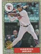 2022 TOPPS UPDATE SILVER PACK GABRIEL ARIAS CLEVELAND ROOKIE 1987 CHROME MOJO SP