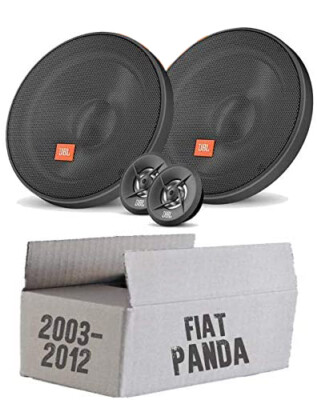  JBL Lautsprecher für Fiat Panda 169 Front - 16cm Boxen System Auto - Einbauset