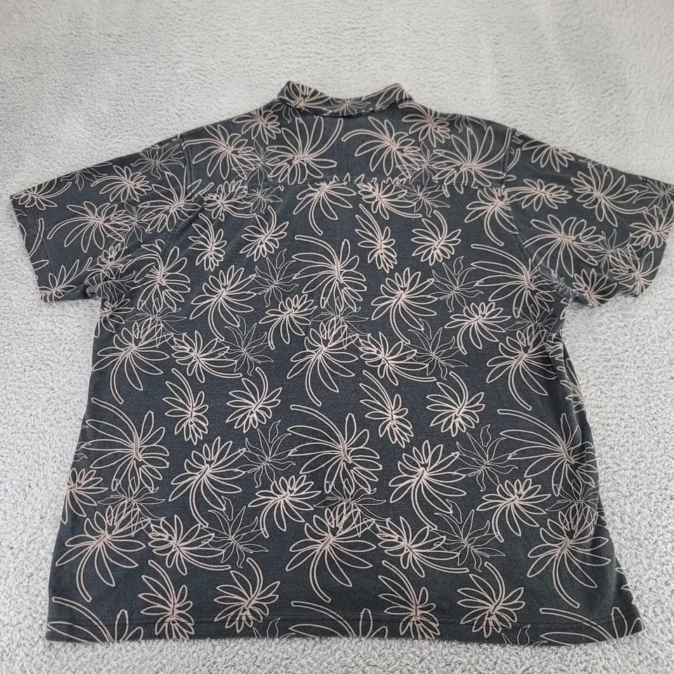 Ping Shirt Mens XL Black Floral Geometric Silk Button Up Golf Outdoors - Image 4 of 4