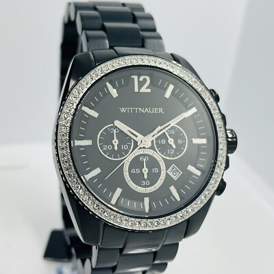 Wittnauer by Bulova Men's Chronograph Sapphire Crystal Black Wittnauer by Bulova Men's Chronograph Sapphire Crystal Black