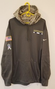 dallas cowboys nike salute to service sideline hoodie