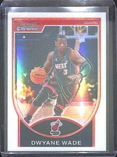 2007-08 Bowman Chrome Refractor #3 Dwyane Wade No 111 of 299