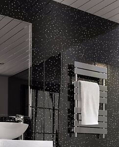 Black Sparkle UPVC Bathroom Cladding Plastic Kitchen Wall ...