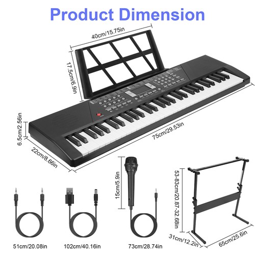 Electric Music Piano Kids Digital Keyboard Piano Musical Instrument Piano Gift - Picture 34 of 79