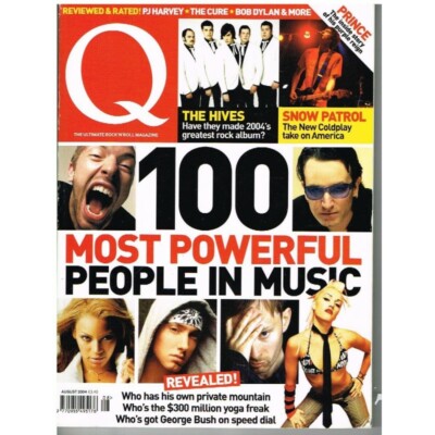 Q Magazine August 2004 mbox2563 100 Most Powerful People in Music The Hives Snow