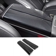 Carbon fiber Car Central Storage Box Cover Trim For Nissan Rogue 2021-2025