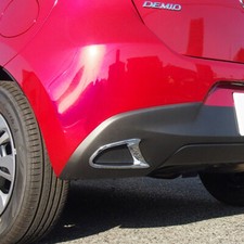 For Mazda2 Hatchback 2015-2019 Chrome Bumper Reflector Surrounds Fog Light Cover