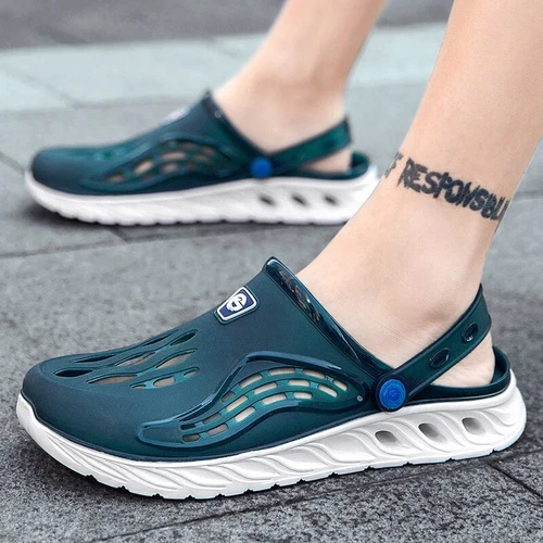 Mens And Womens Casual Slip On Clogs Shoes Waterproof Gray Sandals Slippers - Bild 65 von 67