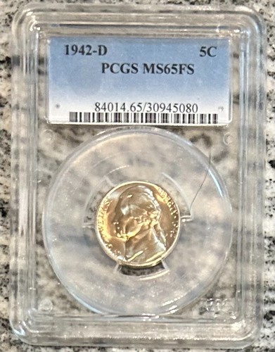 1942-D Jefferson Nickel PCGS MS 65FS