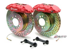 Brembo Front Gt Big Brake Kit Bbk 4piston Red 323x28 Drill Disc Tt 8n 99-06