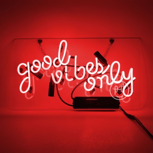 14"x9"Good Vibes Only Neon Sign Light Man Cave Nightlight for Bedroom Real Glass - Bild 10 von 15