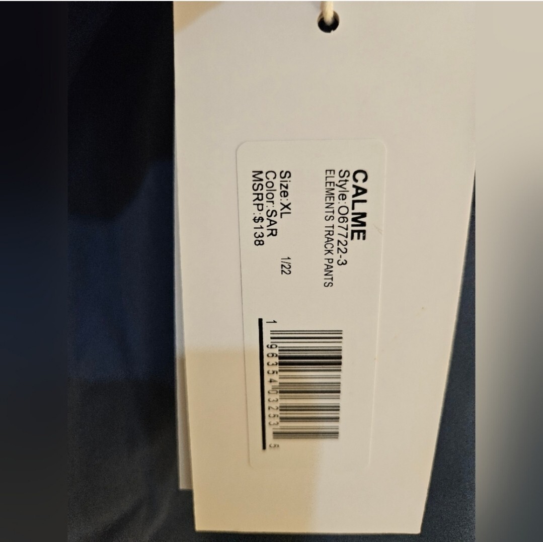 Calme X Johnny Was Track Pants, size XL, NWT image 8
