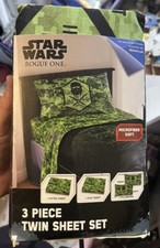 New Disney Star Wars Rogue One 3 Pc Twin Bed Sheet Set