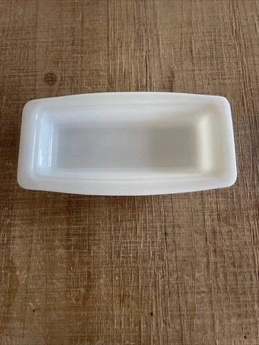 Vintage Pyrex Butter Dish Bottom Tray - Replacement White 72-B  Milk Glass