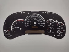 US Speedo Daytona Black Gauge Face Overlay 03 04 05 Duramax Diesel LED Edition