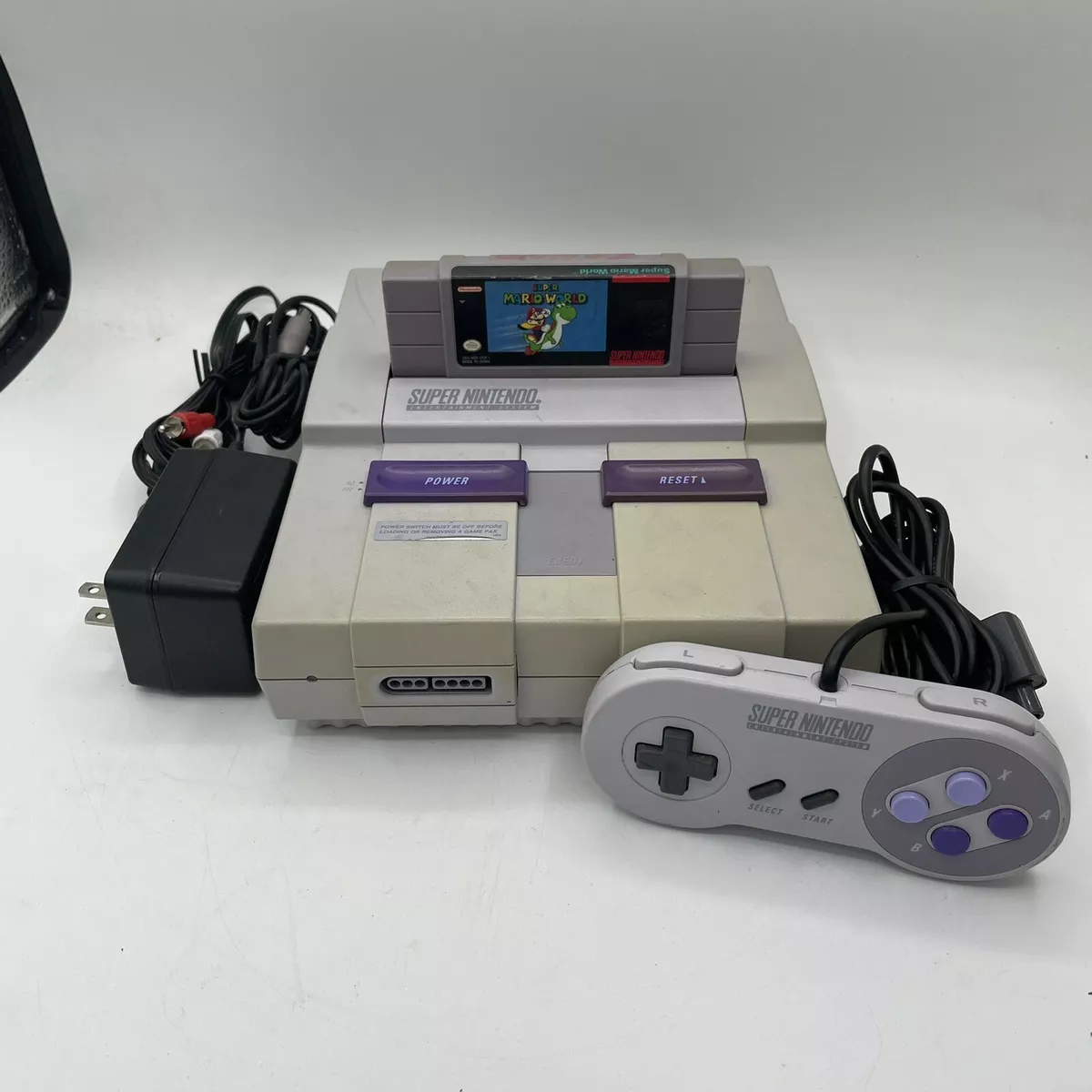  Super Nintendo (SNES) System with Super Mario World : Video  Games