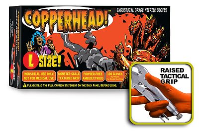 GUANTI Monouso In Nitrile Arancione GLOVEWORKS HD, 8 Italia - Foto 8