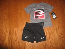 Nike 2 Pc T-Shirt  Shorts DRI-FIT Outfit Set Boys 6 NWT