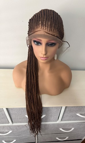 African braid- full lace braid cornrows braided wigs 32 inch.. FREE SHIPPING USA - Picture 4 of 12