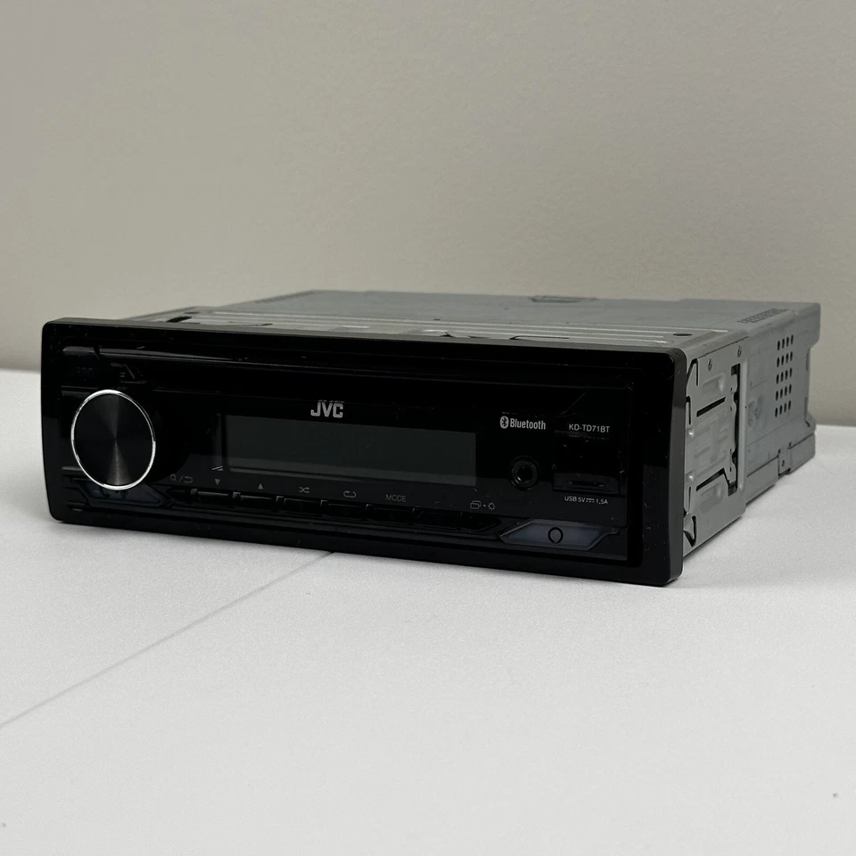 JVC KD-TD71BT CD Bluetooth USB Port Aux Input Receiver Car Radio Single Din Work - Image 4 of 4
