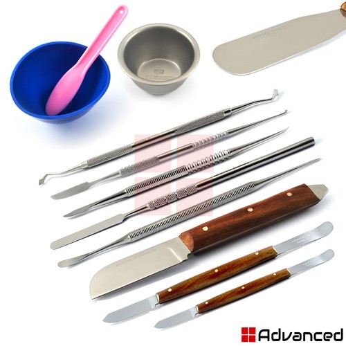 Dental Laboratory Technicians Instruments Kits Waxing Carvers Modeling Spatulas - Picture 12 of 15