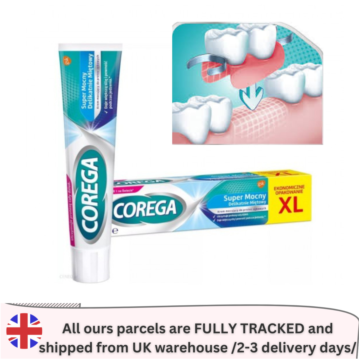 COREGA ORIGINAL Extra Strong Fixing Cream Dental Prosthesis 70g XL Family Pack