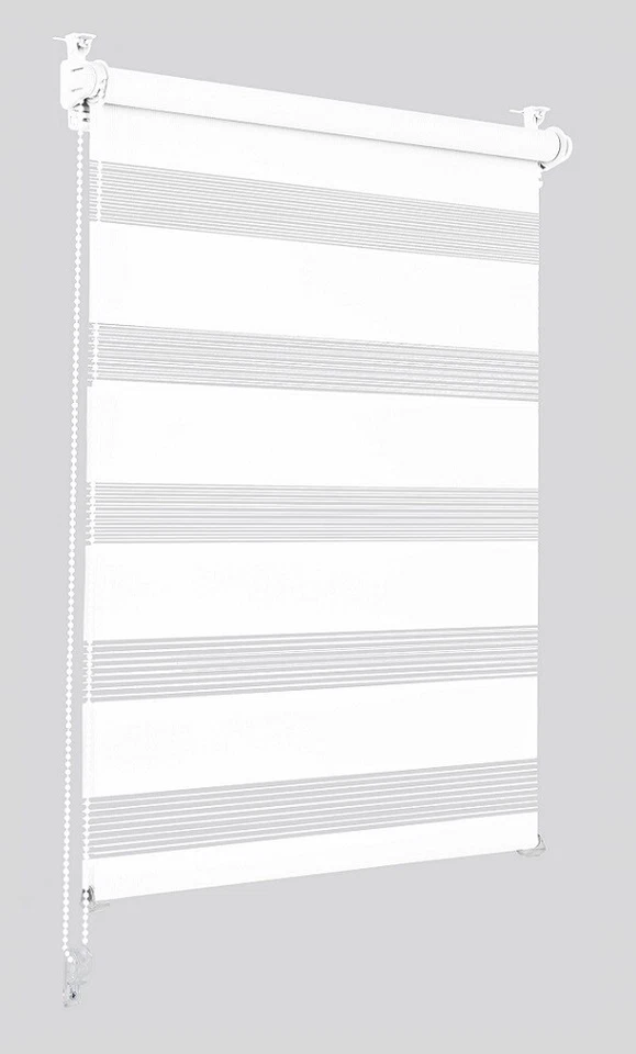 Doppelrollo Klemmfix ohne Bohren Fensterrollo Zebrarollo Seitenzugrollo Duorollo