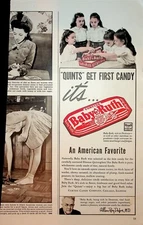 Original Baby Ruth Ad: "Quints" Get First Candy
