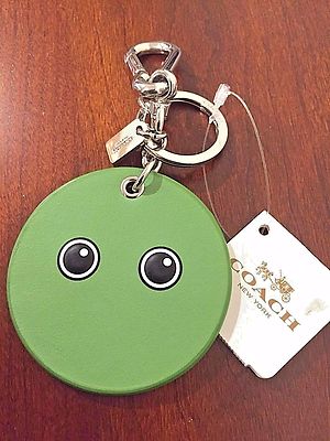 NWT COACH EMOJI GOOGLY BAG CHARM KEY CHAIN F65829 | eBay