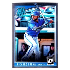 Richard Urena Panini Chronicles 2018 #186 Optic Rated Rookies Toronto Blue Jays