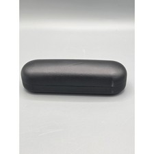 Oakley Black Hard Shell Eyeglass Case Clamshell Textured Faux Leather 0