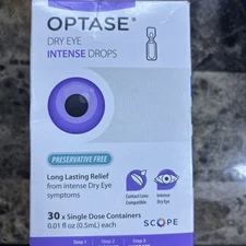 Optase Dry Eye Intense Drops Single Dose - Preservative Free Eye Drops