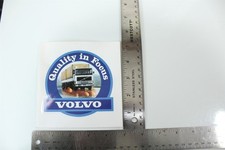Vintage Sticker Badge Volvo Quality In Focus Truck On Sticker