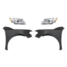 For Toyota Camry 07-09 4-Piece Kit (Driver and Passenger Side Headlights, Driver