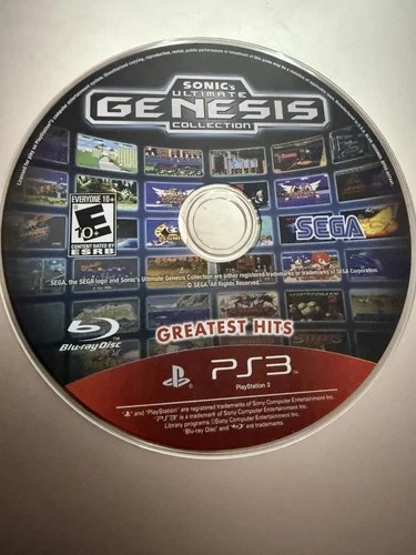 Sonic's Ultimate Genesis Collection (PS3) DISC ONLY NO TRACKING (#2585)