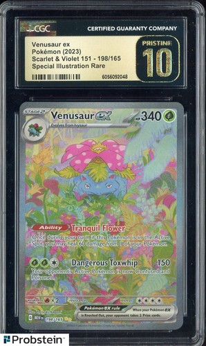 2023 Pokemon Scarlet & Violet 151 #198/165 Venusaur Holo CGC 10 PRISTINE