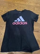 Woman  s L Adidas T Shirt Black
