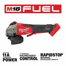 Milwaukee M18 FUEL 4-1/2" / 5" Variable Speed Braking Grinder Paddle 2888-20 