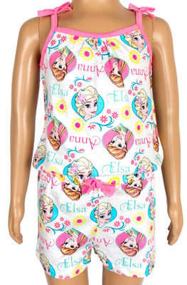 FROZEN EISKÖNIGIN 122 128 JUMPSUIT EINTEILER OVERALL DISNEY ANNA ELSA EISZAUBER