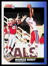 1991 Score Maurice Hurst #67 New England Patriots