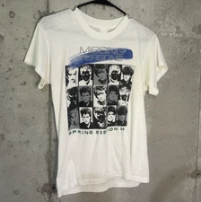 Rare Missing Persons Spring Session White T-Shirt Cotton Full Size BT784