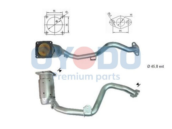 Katalysator Oyodo 10N0038-OYO FüR Peugeot Partner GroßRaumlimousine 306 7A 7C N3-image