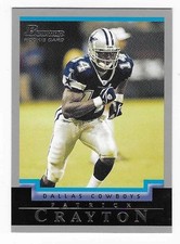 PATRICK CRAYTON DALLAS COWBOYS 2004 TOPPS BOWMAN ROOKIE CARD# 201. rookie card picture